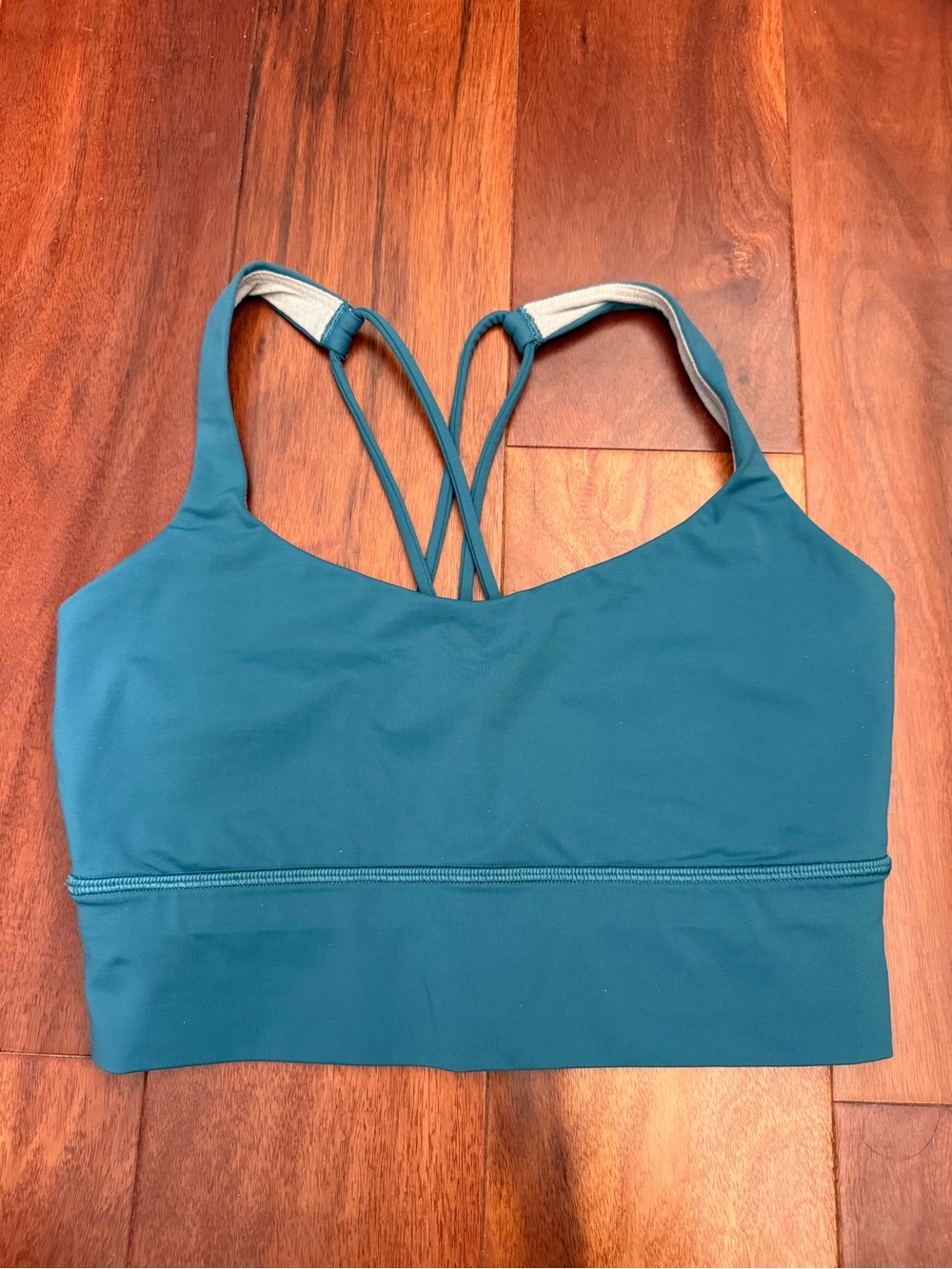 Lululemon Women’s Teal Strappy Sports Bra Size 6